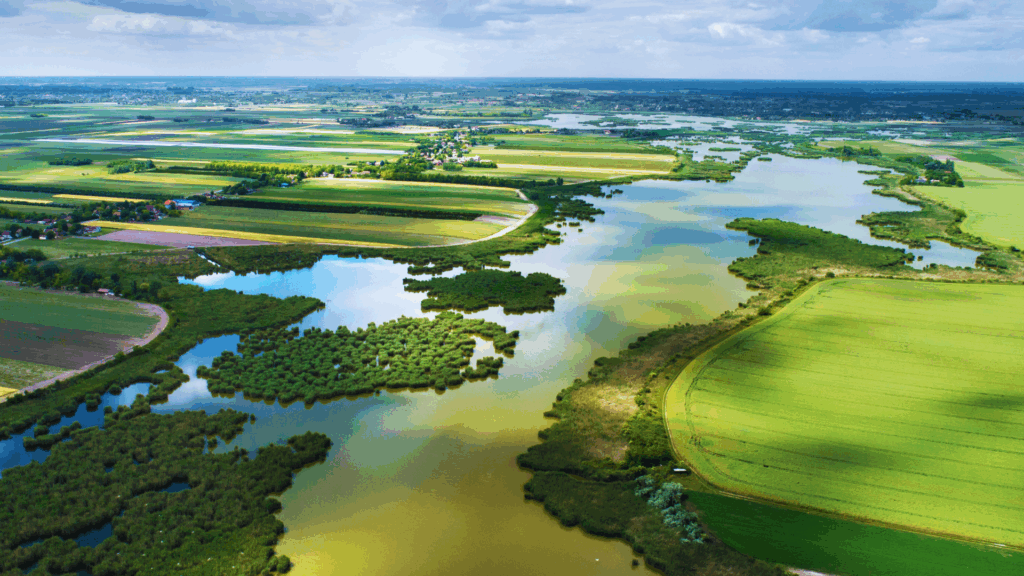 Blick aufs Land (über AXIO-IMAGES)